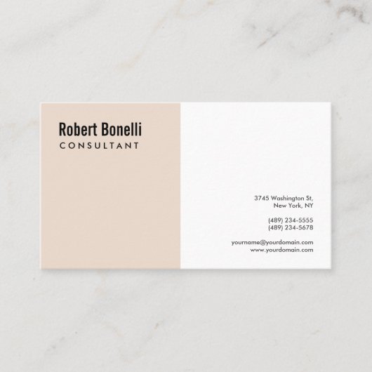 Carte De Visite Voiture professionnelle moderne minimaliste (Devant)