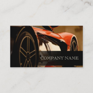 Carte De Visite Voiture rapide de dos des véhicules à moteur de