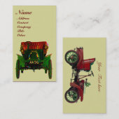 CARTE DE VISITE VOITURE RETRO - AUTOMOBILE (Devant / Derrière)