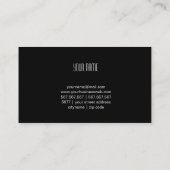 Carte De Visite Voiture rouge de muscle dans différentes couleurs (Dos)