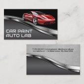 Carte De Visite Voiture sport rouge | Peinture automatique (Devant / Derrière)