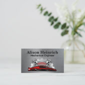 Carte De Visite Voiture sport rouge | Pistons (Debout devant)