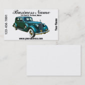Carte De Visite Voiture verte de luxe de Packard (Devant / Derrière)