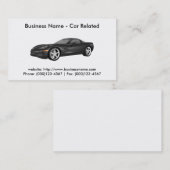 Carte de visite: Voitures / Automobile (Devant / Derrière)