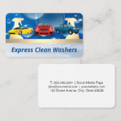 Carte De Visite Voitures | Bulles de savon | Bouteilles de pulvéri (Devant / Derrière)