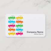 Carte De Visite Voitures colorées (Devant)