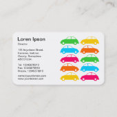 Carte De Visite Voitures colorées 02 (Dos)