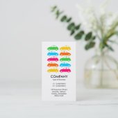 Carte De Visite Voitures Colorées 02 - Vertical (Debout devant)