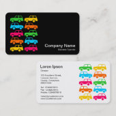 Carte De Visite Voitures colorées (côtés alternants) (Devant / Derrière)