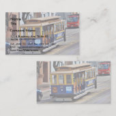Carte De Visite Voitures De Câble À San Francisco (Devant / Derrière)