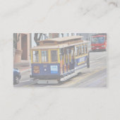 Carte De Visite Voitures De Câble À San Francisco (Dos)