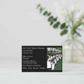 Carte De Visite Voitures de golf et ventes et service de voitures (Debout devant)