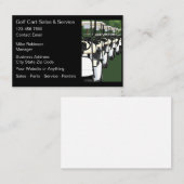 Carte De Visite Voitures de golf et ventes et service de voitures (Devant / Derrière)