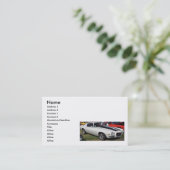 Carte De Visite Voitures de muscle (Debout devant)