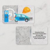 Carte De Visite Voitures électriques | Casque de chantier | Ingéni (Devant / Derrière)