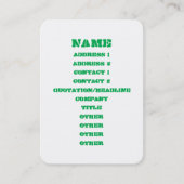 Carte De Visite Voitures électriques d'entraînement de ~ de (Devant)