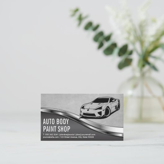 Carte De Visite Voitures modernes | Services Auto (Debout devant)
