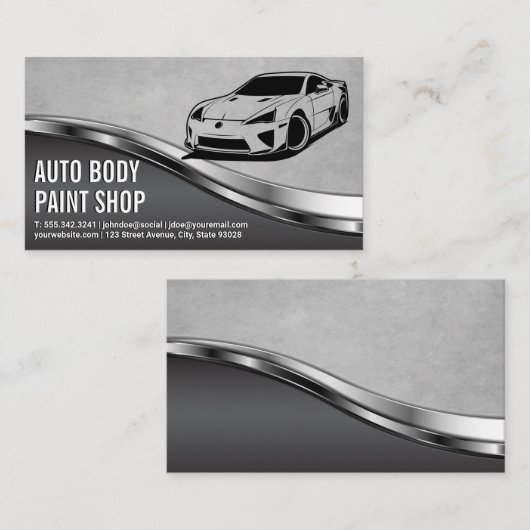 Carte De Visite Voitures modernes | Services Auto (Devant / Derrière)