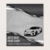 Carte De Visite Voitures modernes | Services Auto (Extérieur déplié)