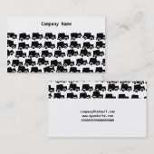Carte De Visite Voitures noires, nom de la société (Devant / Derrière)