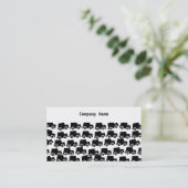 Carte De Visite Voitures noires, nom de la société (Debout devant)