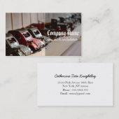 Carte De Visite Voitures rouges vintages (Devant / Derrière)