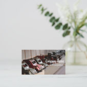 Carte De Visite Voitures rouges vintages (Debout devant)