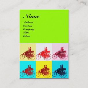 CARTE DE VISITE VOITURES VINTAGE POP ART / AUTO REPAIR AUTOMOTIVE