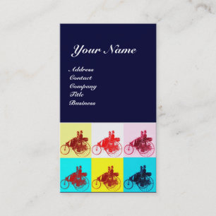 CARTE DE VISITE VOITURES VINTAGE POP ART / AUTO REPAIR AUTOMOTIVE