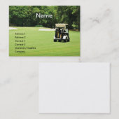 Carte De Visite voiturette de golf sur un fairway (Devant / Derrière)