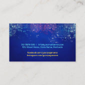 Carte De Visite Voix / Voix - Aquarelle colorée (Dos)