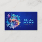 Carte De Visite Voix / Voix - Aquarelle colorée (Devant)