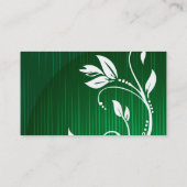 Carte De Visite VOL1 floral vert moderne (Dos)