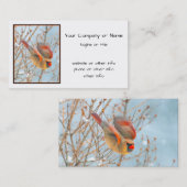 Carte De Visite Vol Cardinal Nord - Photo originale (Devant / Derrière)