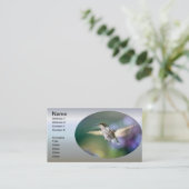 Carte De Visite Vol de colibri (Debout devant)