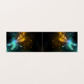 Carte De Visite Vol de libellule verte lumineuse (Extérieur déplié)