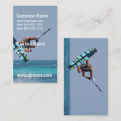Carte De Visite Vol Kitesurfer (Devant / Derrière)