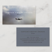 Carte De Visite Vol, vol et pilote modernes (Devant / Derrière)