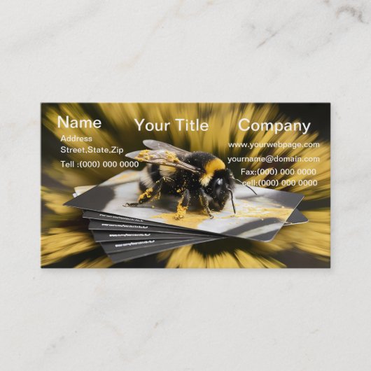 Carte de visite volant de Bumble Bee (Devant)