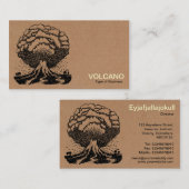 Carte De Visite Volcan - Boîte en carton (Devant / Derrière)