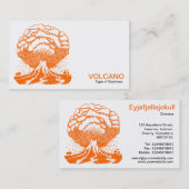 Carte De Visite Volcan - Orange (Devant / Derrière)