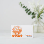 Carte De Visite Volcan - Orange (Debout devant)