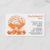 Carte De Visite Volcan - Orange (Dos)