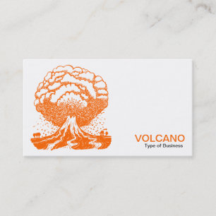 Carte De Visite Volcan - Orange