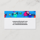 Carte De Visite Volée des oiseaux (Dos)