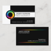 Carte De Visite Volet moderne de photographie (Devant / Derrière)