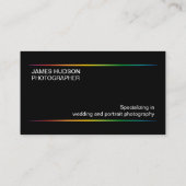 Carte De Visite Volet moderne de photographie (Dos)