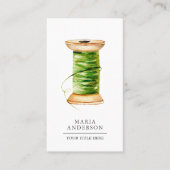 Carte De Visite Volet vintage vert en bois (Devant)