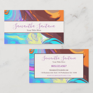 Carte De Visite Voleur multicouleur