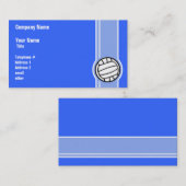 Carte De Visite Volley-ball ; Bleu (Devant / Derrière)